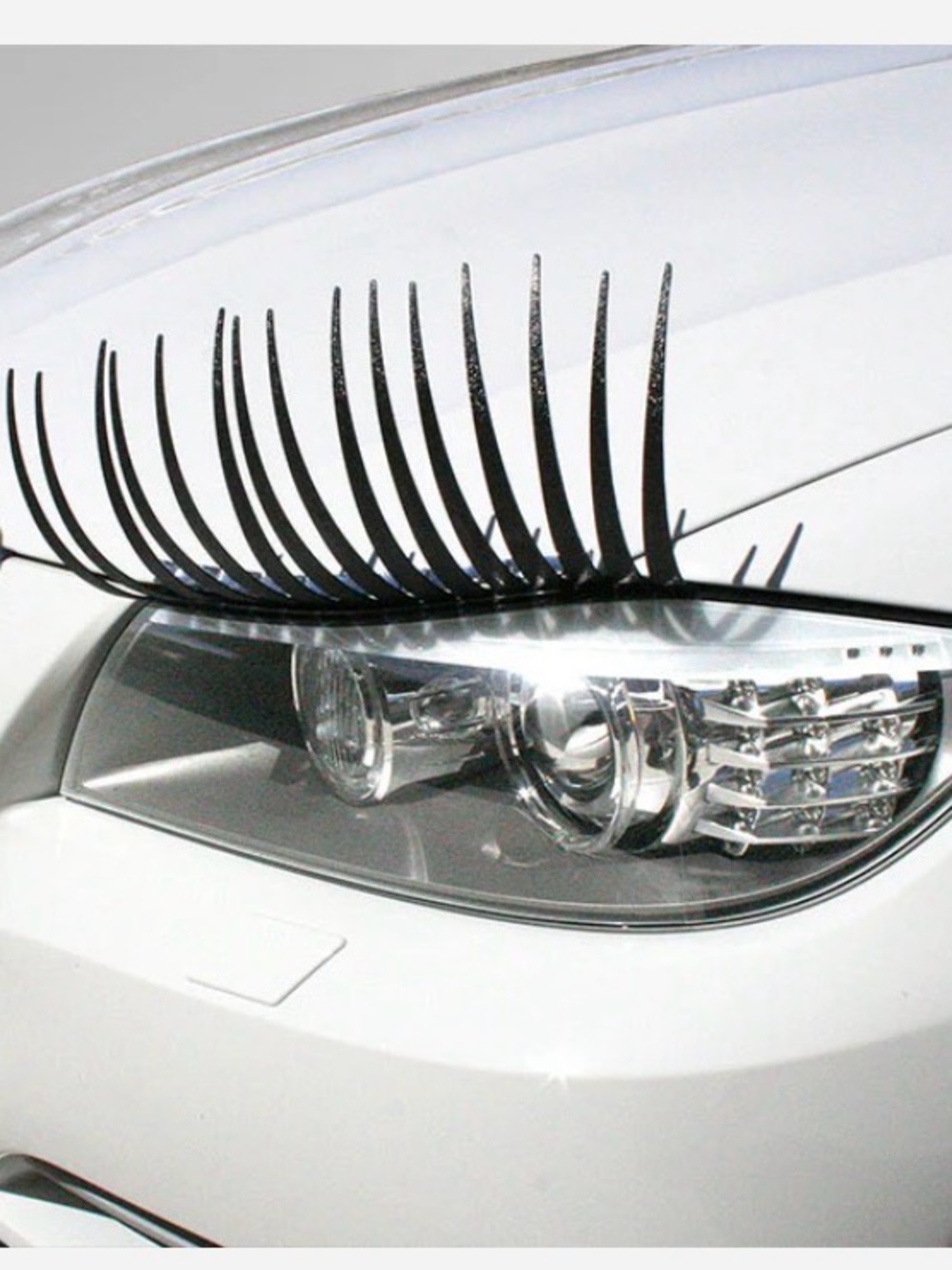 Car Lashes Eyelashes for Your Car - Black